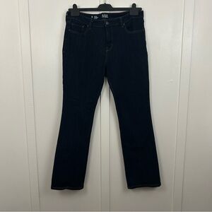 a.n.a womens midrise slim bootcut dark wash jeans size 14